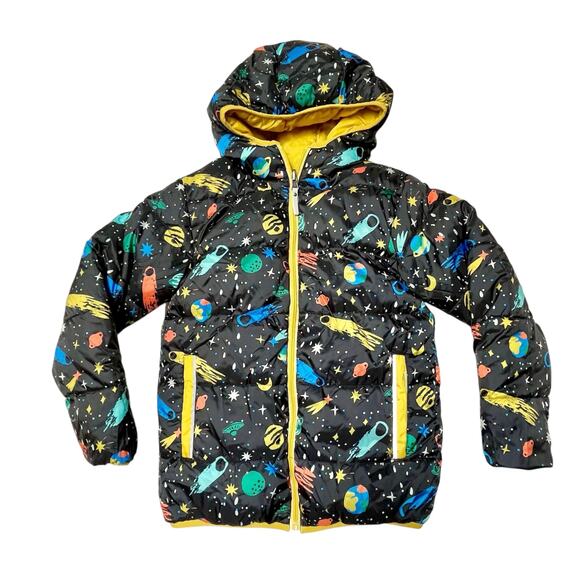 Hanna Andersson Reversible Puffer Jacket Size 10 - Picture 1 of 7